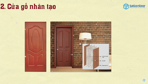 Hướng dẫn lựa chọn sản phẩm cửa phù hợp với căn nhà | Saigondoor 2 Cấu tạo cửa gỗ nhân tạo