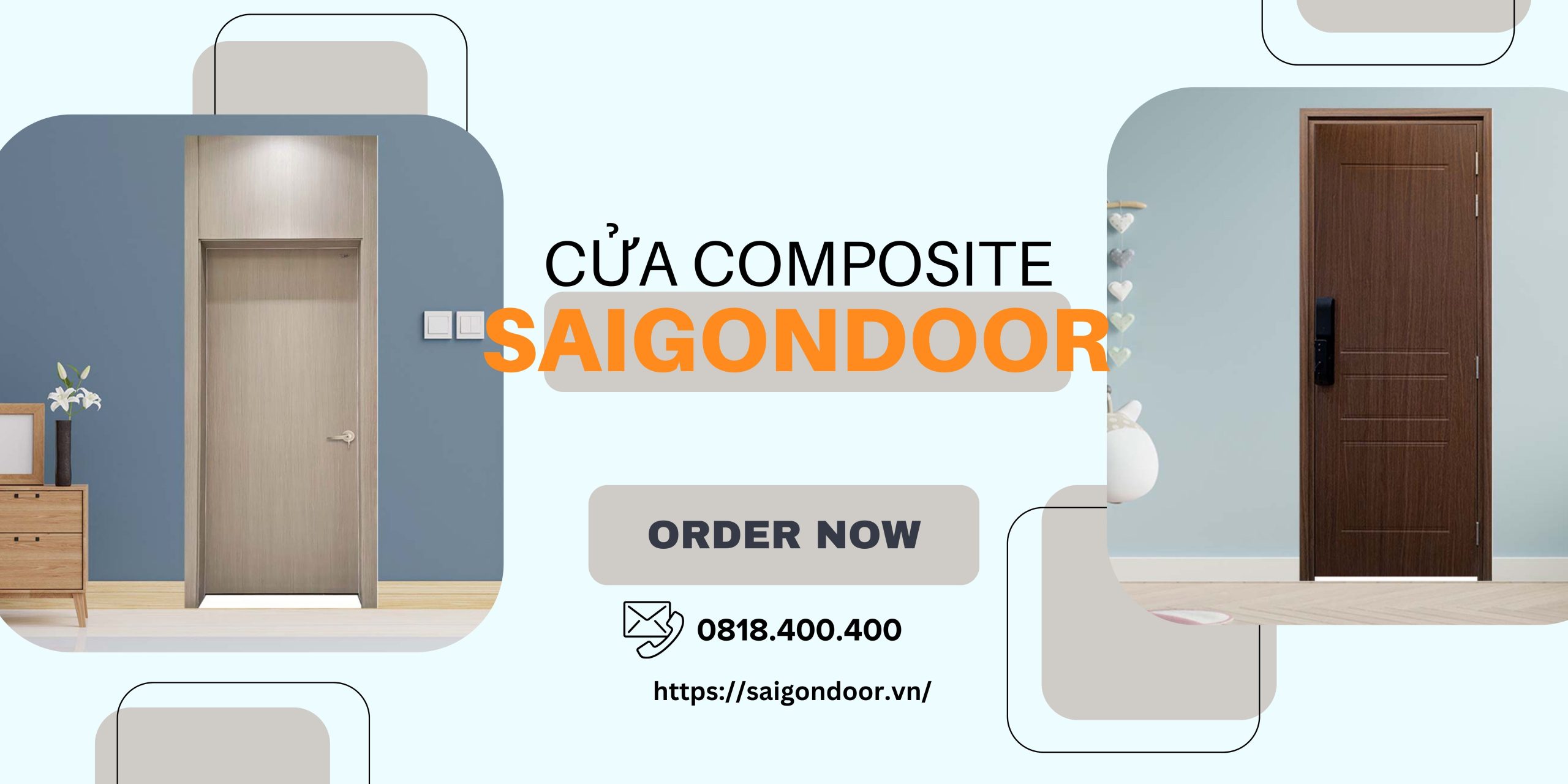 Cấu tạo chung của cửa composite làm từ chất liệu nhựa gỗ 