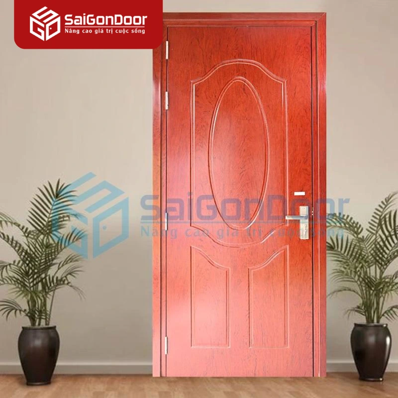 Cửa Gỗ HDF Veneer V3A-Sapele