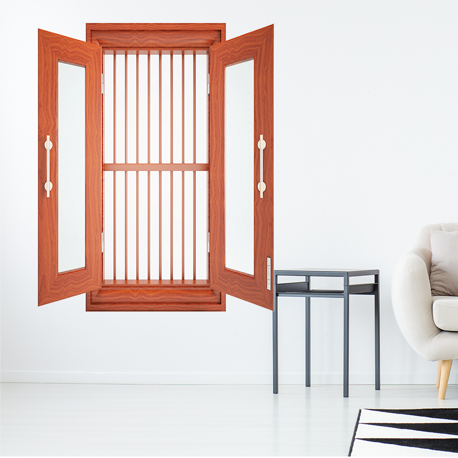 Cửa thép vân gỗ SGD CS2K SS