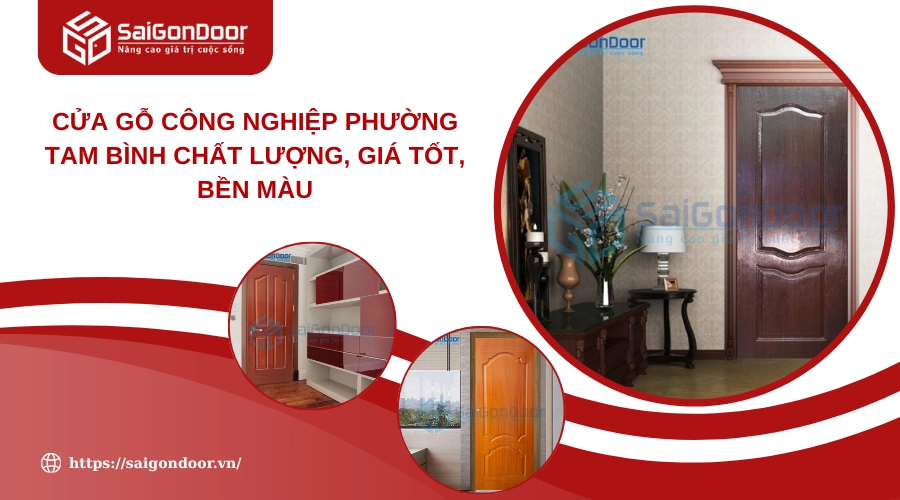 Cửa Gỗ Công Nghiệp Phường Tam Bình Chất Lượng, Giá Tốt, Bền Màu