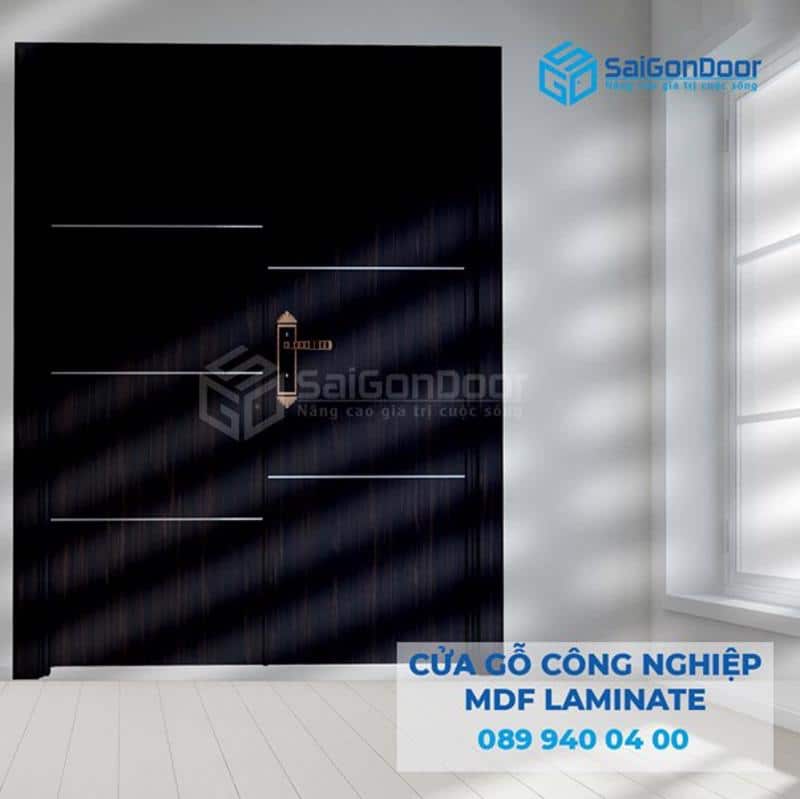 Saigondoor thi công lắp đặt cửa gỗ MDF Melamine