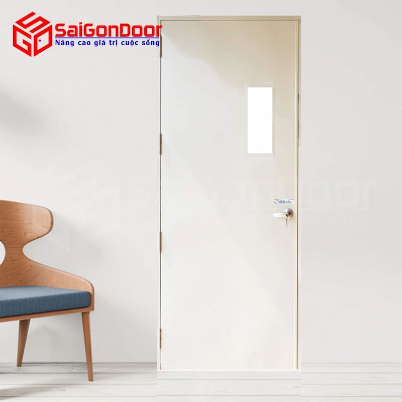 Cửa Thép Chống Cháy TCC P1G1 Trắng Sữa