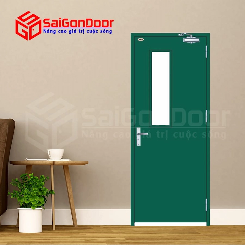 Cửa thép chống cháy TCC-P1G1A