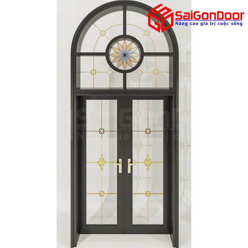 Cửa nhôm vân gỗ SGD CNVG-27