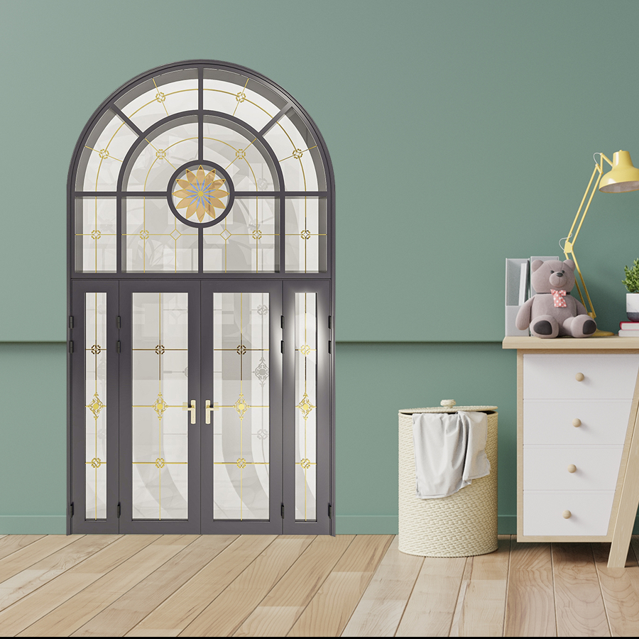 Cửa Nhôm Vân Gỗ SGD-CNVG-16