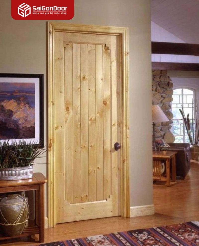 Đặc điểm vật lý và giá trị thẩm mỹ đặc trưng của cửa gỗ thông