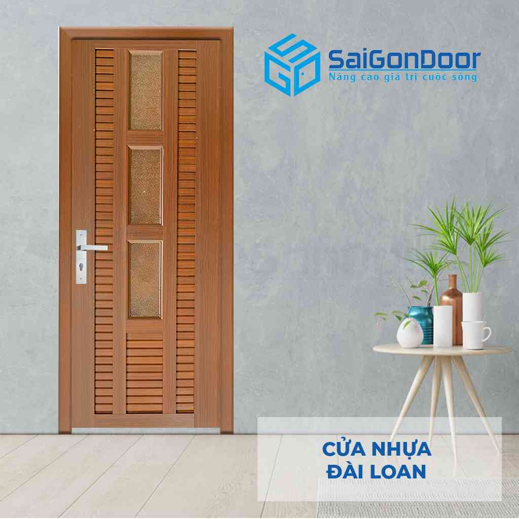 Báo giá cửa nhựa phòng khách sạn nhựa giả gỗ khá đa dạng