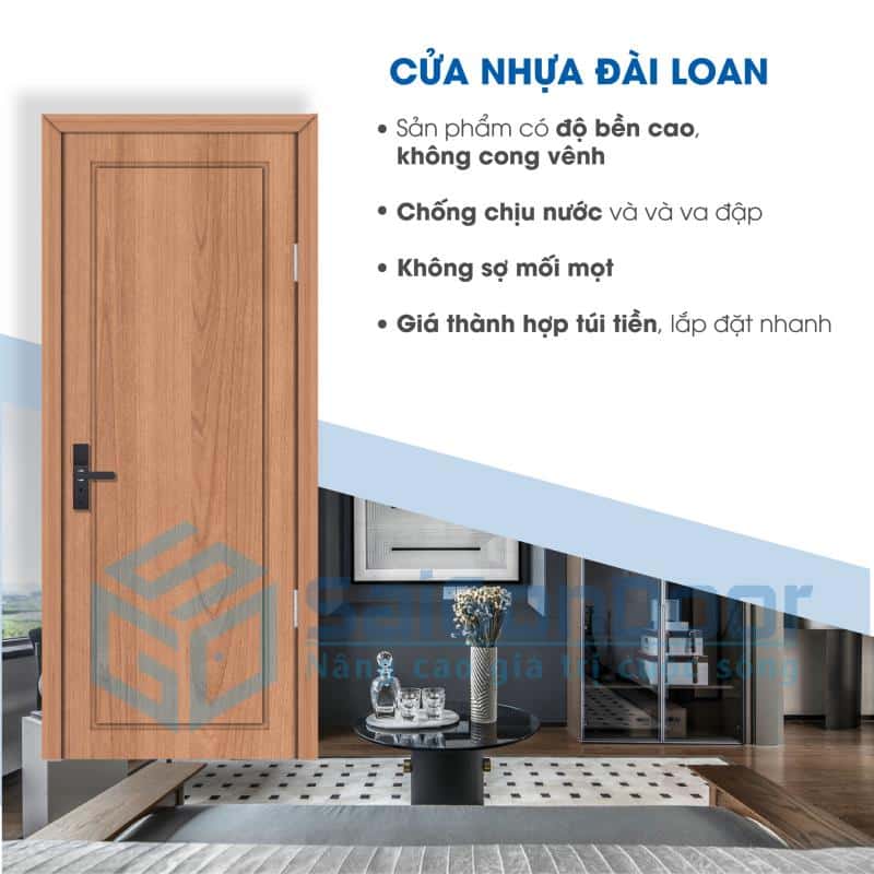 Cửa nhựa Đài Loan phù hợp lắp đặt các văn phòng cao cấp