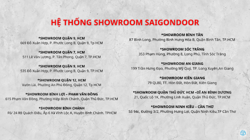 Hệ thống showroom của SaiGonDoor