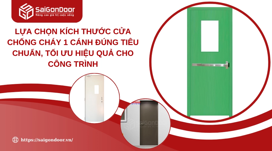 Lựa Chọn Kích Thước Cửa Chống Cháy 1 Cánh Đúng Tiêu Chuẩn, Tối Ưu Hiệu Quả Cho Công Trình