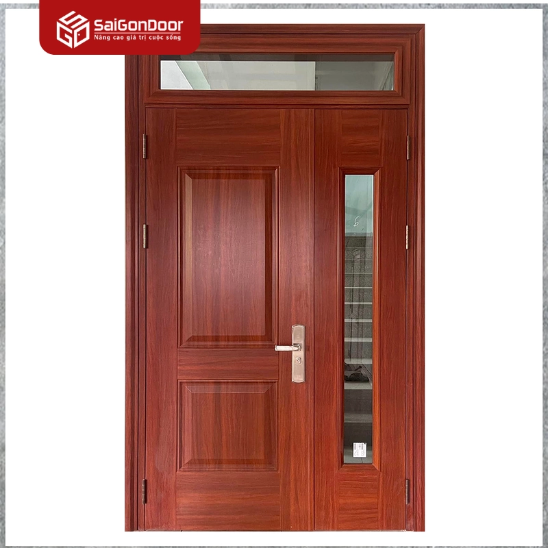 Cửa thép vân gỗ cách nhiệt