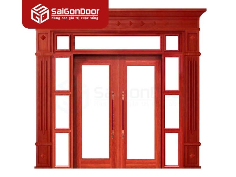 Chất liệu và độ dày thép của cửa thép vân gỗ căn hộ