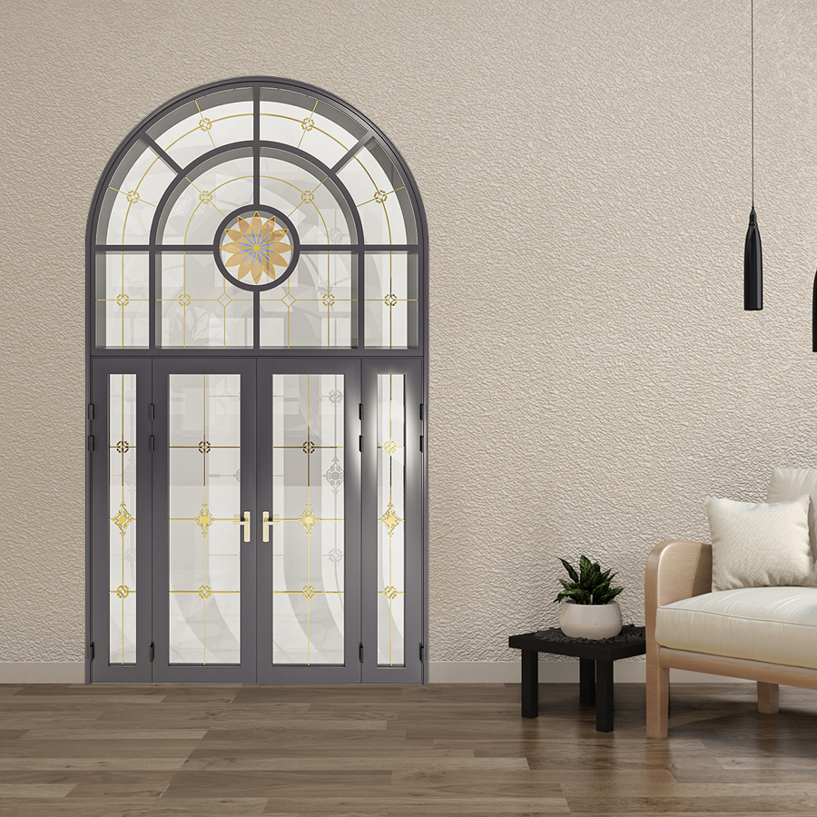 Cửa Nhôm Vân Gỗ SGD-CNVG-16