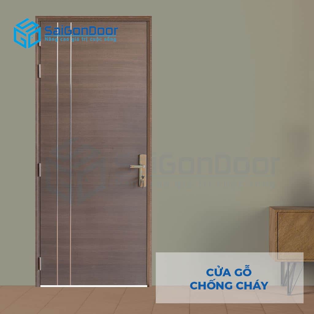 Cửa gỗ ngăn cháy MDF Laminate P1R2 SGD