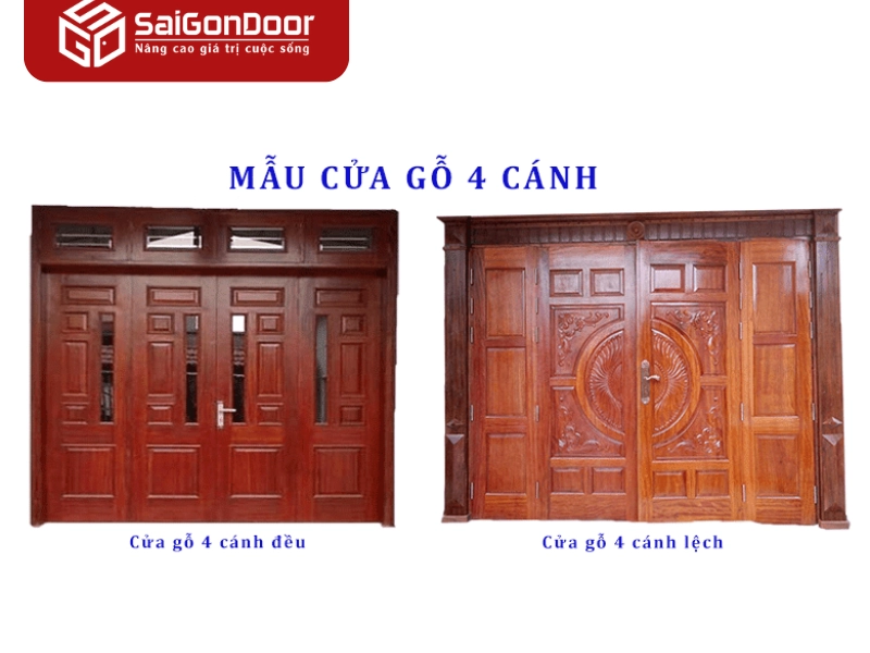 cửa gỗ nhà chính