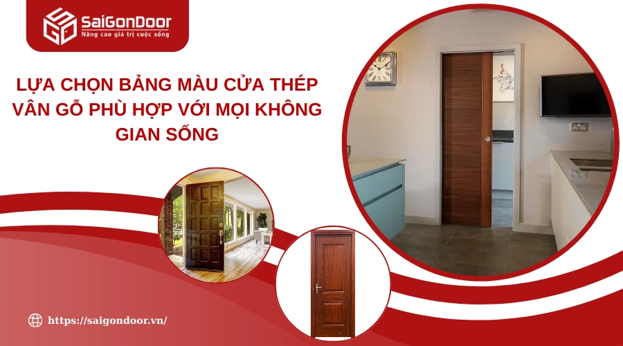 Lựa Chọn Bảng Màu Cửa Thép Vân Gỗ Phù Hợp Với Mọi Không Gian Sống