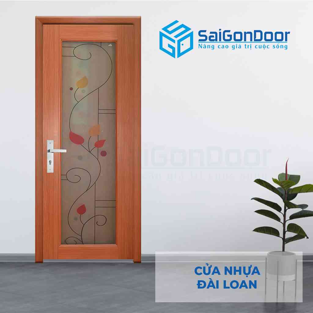 Mẫu cửa nhựa vân gỗ Đài Loan YY-80