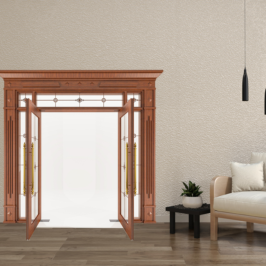 Cửa Nhôm Vân Gỗ 72