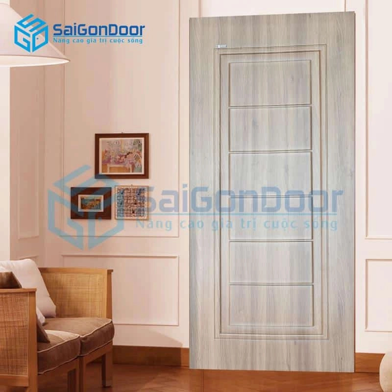 Cửa nhựa ABS vân gỗ màu xám