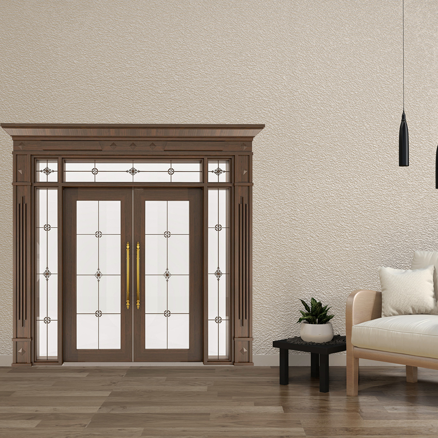 Cửa Nhôm Vân Gỗ 74