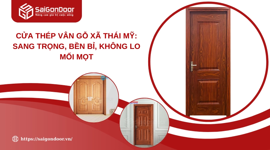 Cửa Thép Vân Gỗ Xã Thái Mỹ: Sang Trọng, Bền Bỉ, Không Lo Mối Mọt