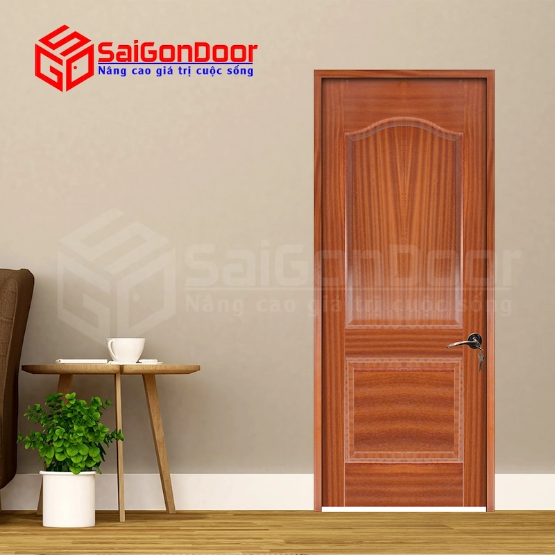 Cửa Gỗ HDF Veneer 2A-Sapele