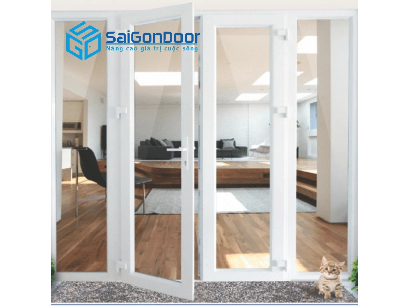 Cửa nhựa lõi thép UD-02