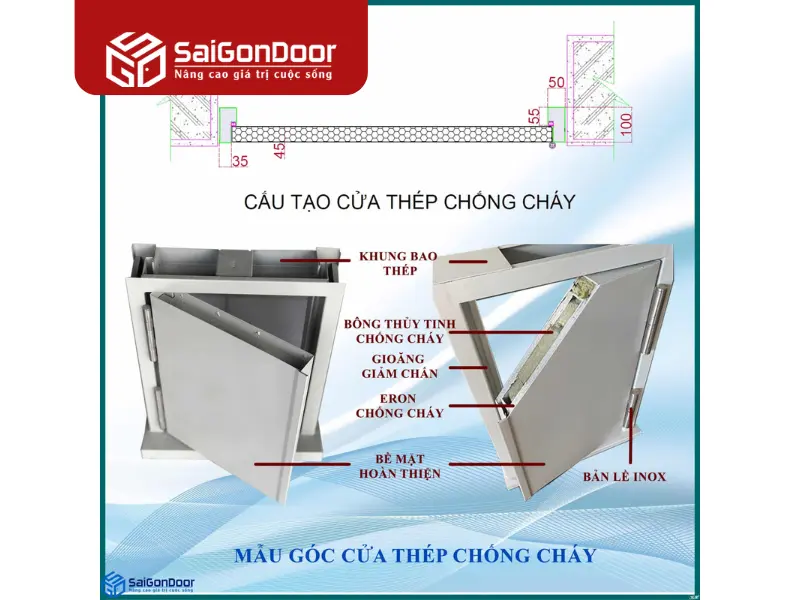 cửa chống cháy ei 45