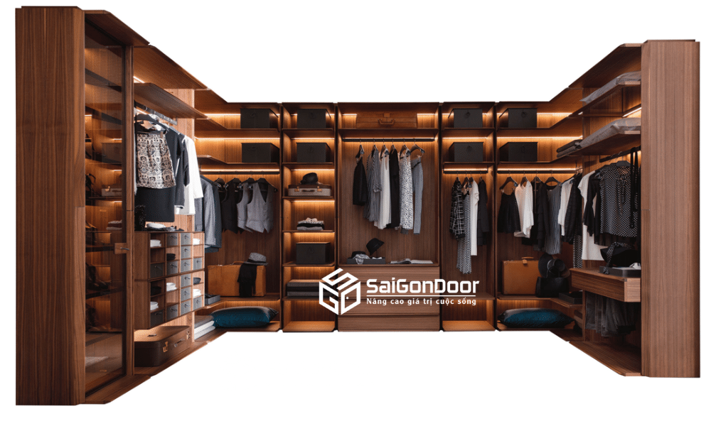 TỦ QUẦN ÁO GỖ CÔNG NGHIỆP ĐẸP SANG TRỌNG 12 Nội thất tủ quần áo Sài Gòn door