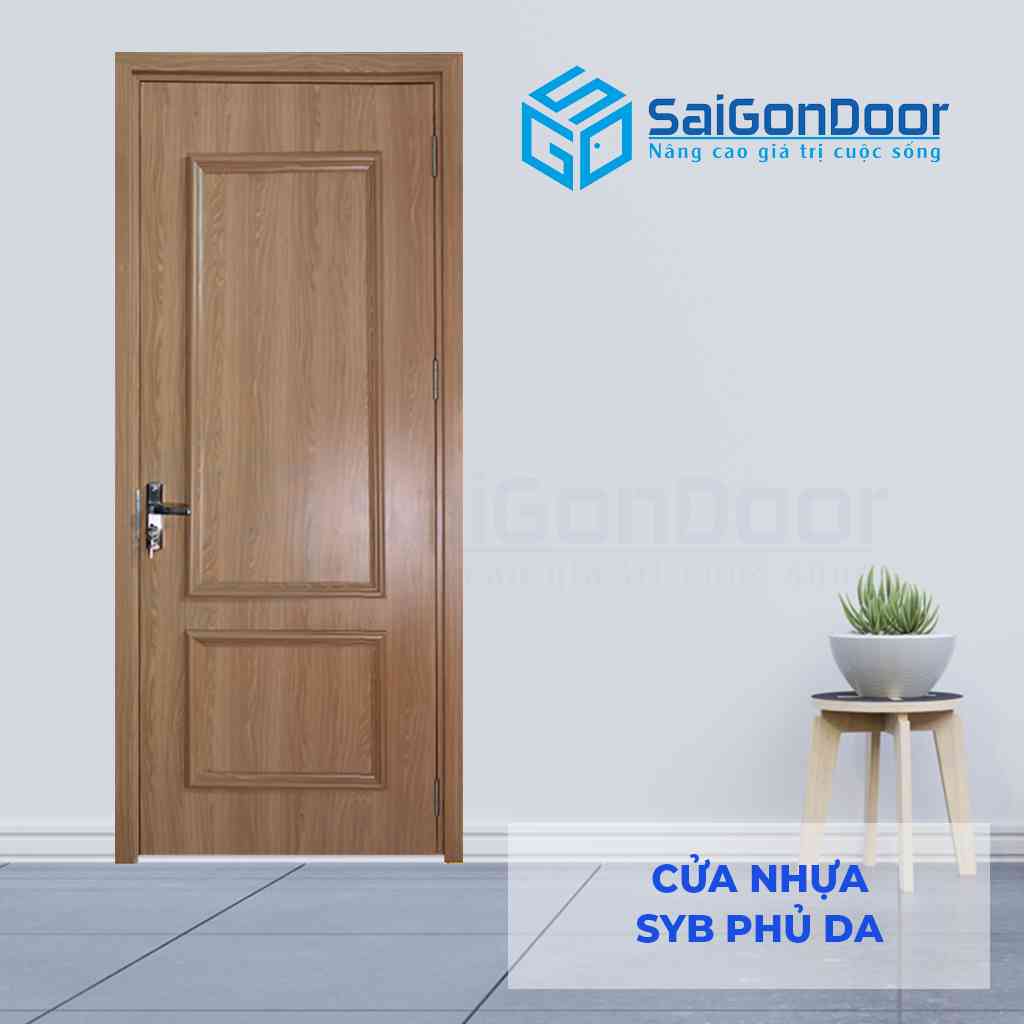 Cửa nhựa SYB phủ da 2PN SGD