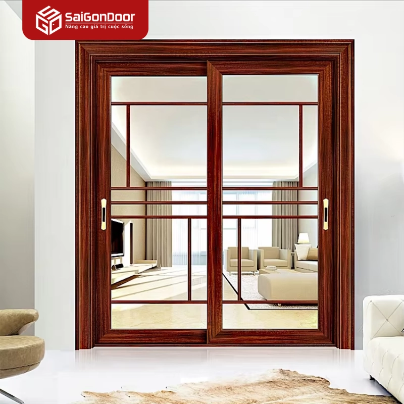 Tại sao cửa kính khung nhôm giả gỗ là sự thay thế hoàn hảo cho gỗ tự nhiên