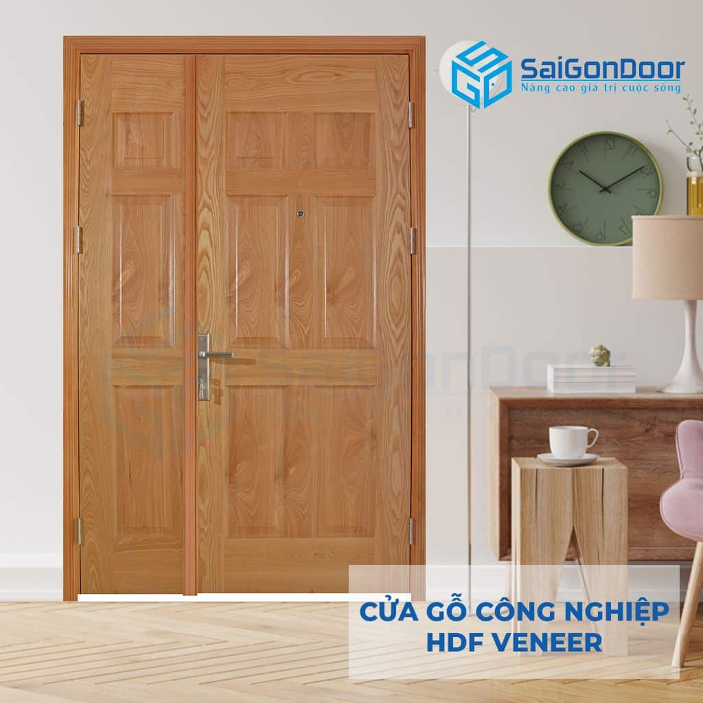 Cửa Gỗ Công Nghiệp HDF Veneer 9A-soi