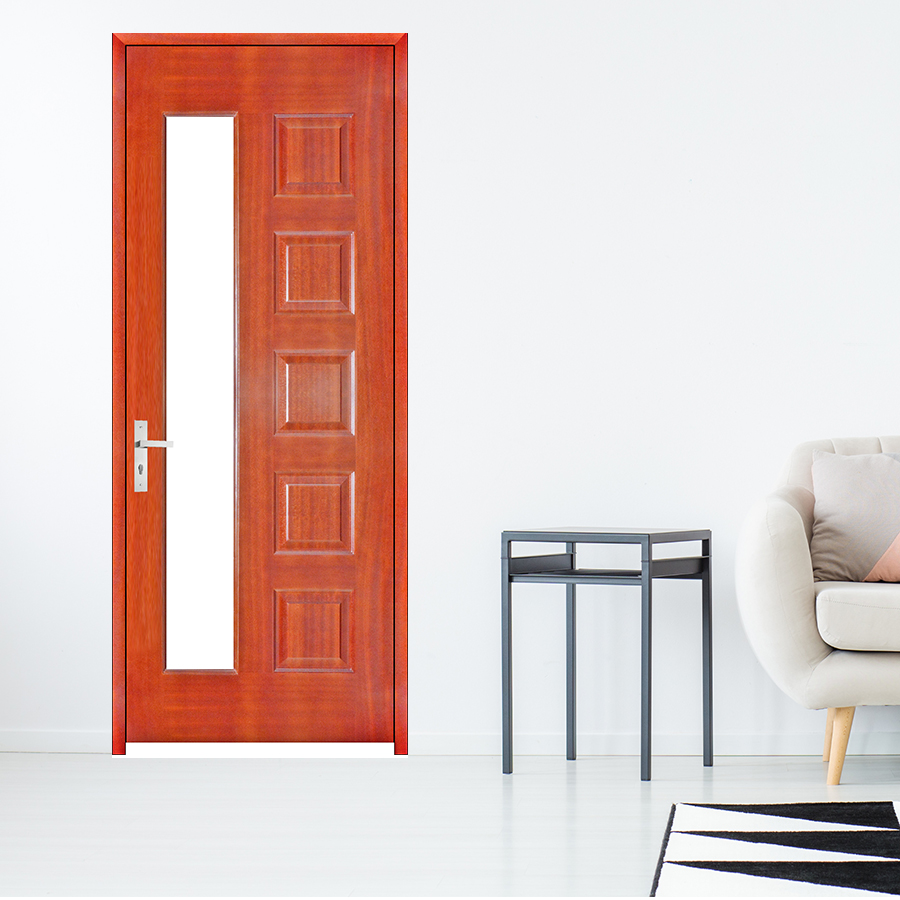 CỬA GỖ PHÒNG NGỦ PN HDF Veneer  6GL-cam xe