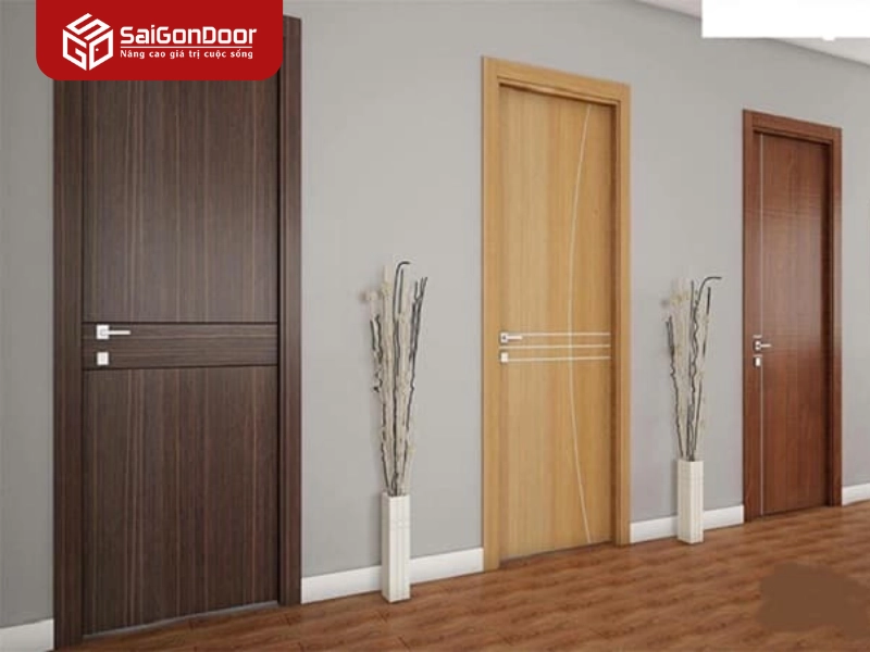 Các loại cửa gỗ MDF 1 cánh phổ biến