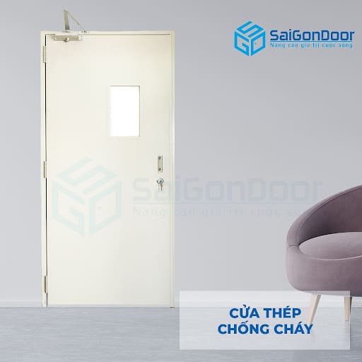 Cửa thép chống cháy 1 cánh có nhiều ứng dụng khác nhau trong cả ngôi nhà dân dụng và các dự án thương mại