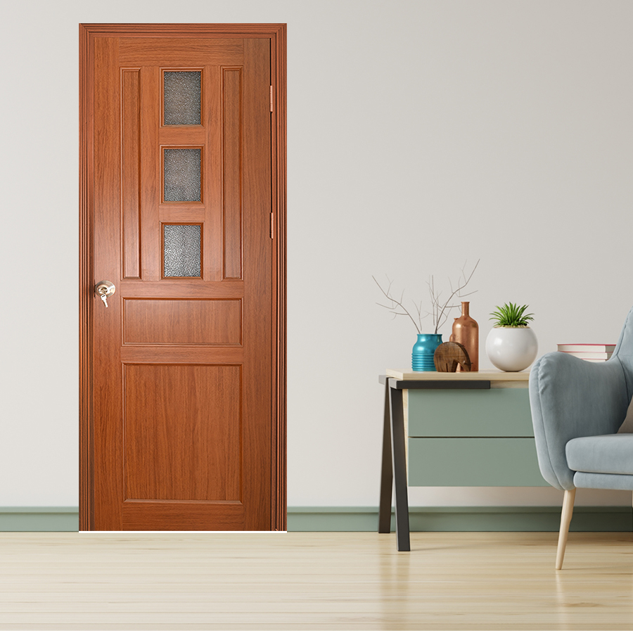 Mẫu cửa nhựa nhà vệ sinh YB-42