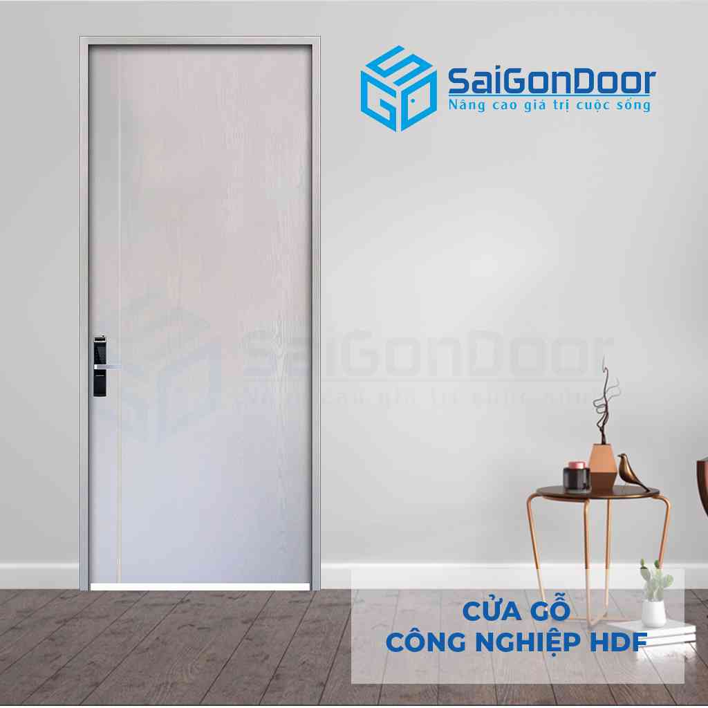 Mẫu cửa gỗ phòng ngủ màu trắng