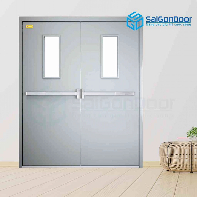 Quy trình lắp đặt cửa thép chống cháy 2 cánh
