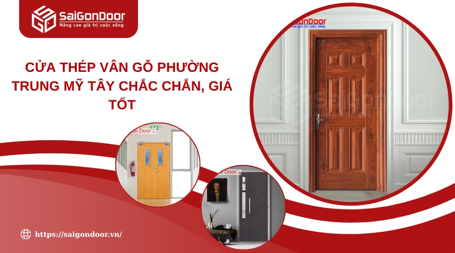 Cửa Thép Vân Gỗ Phường Trung Mỹ Tây Chắc Chắn, Giá Tốt