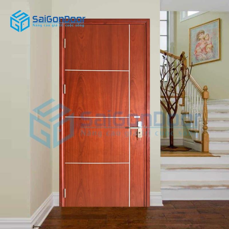 Cửa Gỗ MDF Veneer P1R4b-Sapele