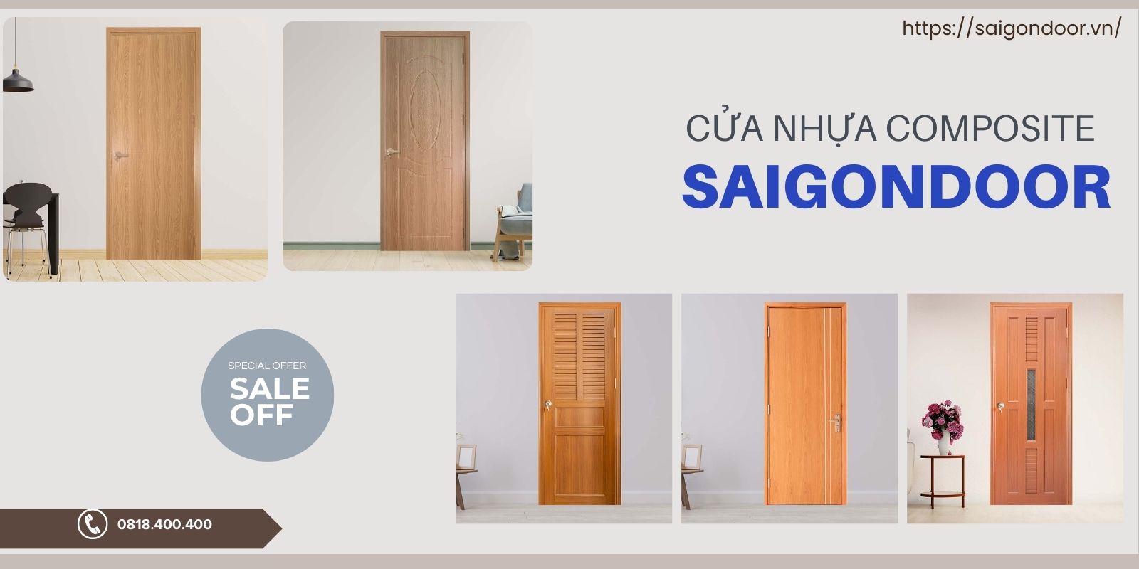 Cấu tạo bề mặt cửa nhựa composite hiện nay 