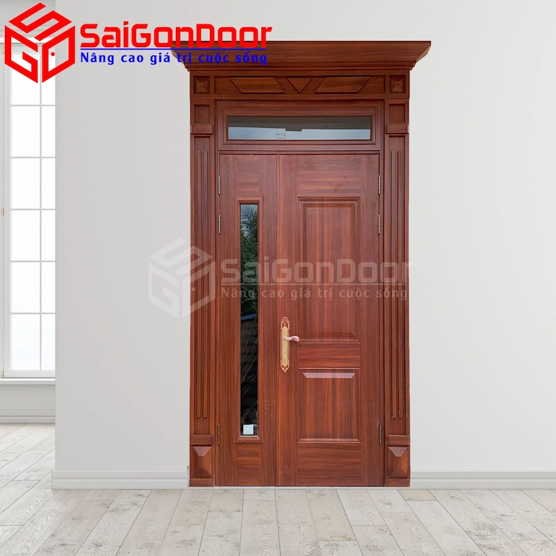 Nhược điểm cần cân nhắc của cửa thép 2 cánh lệch vân gỗ 