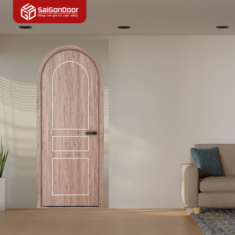 Cửa Composite Phủ Film PVC - Gỗ Sáng (SGD04)