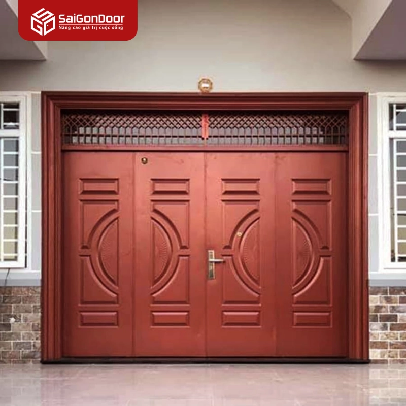 Cửa thép vân gỗ SGD-12