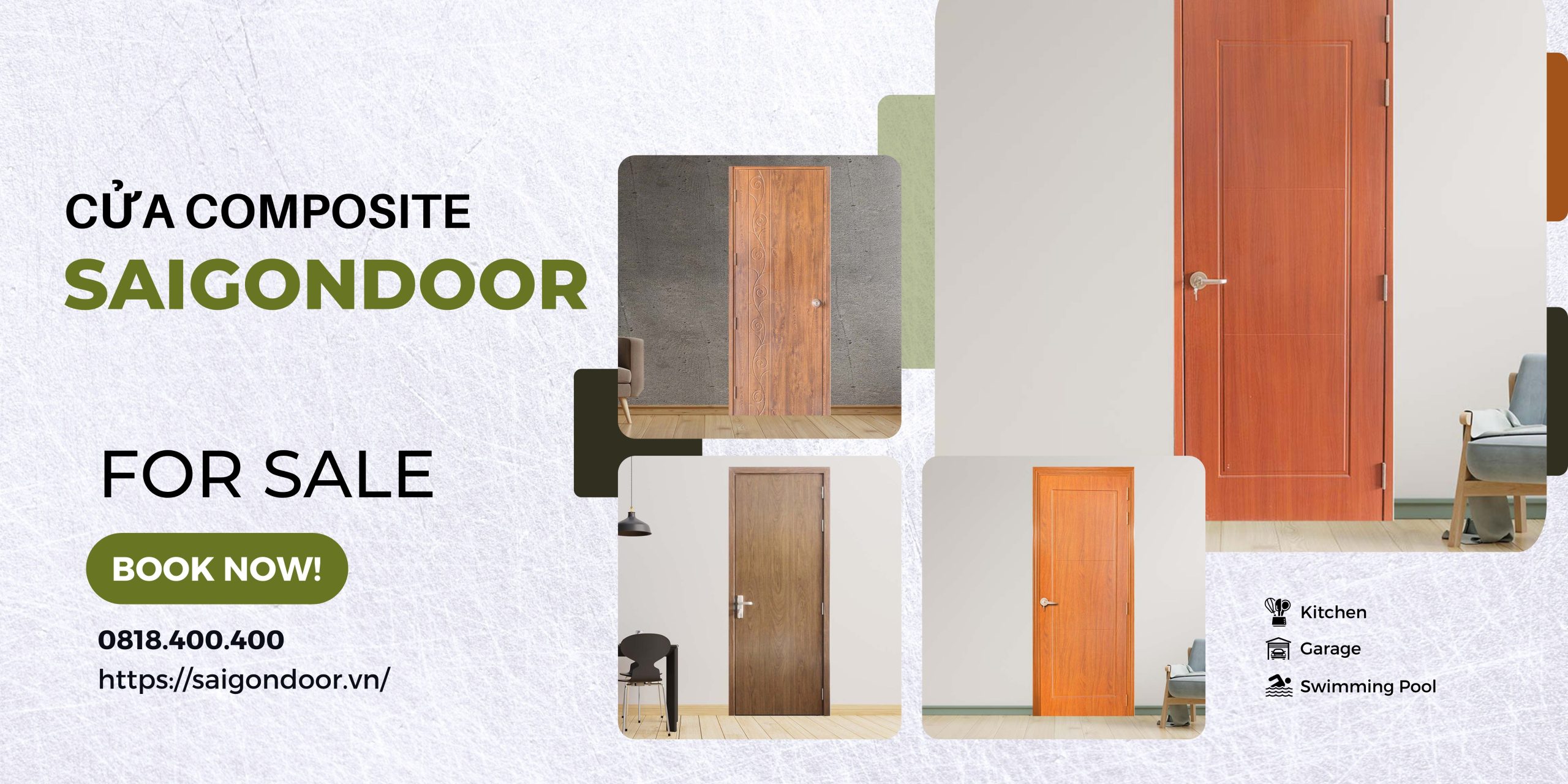 Mua cửa nhựa composite tại Sài Gòn Door uy tín 