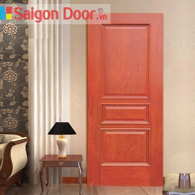 Cửa gỗ tự nhiên pano truyền thống