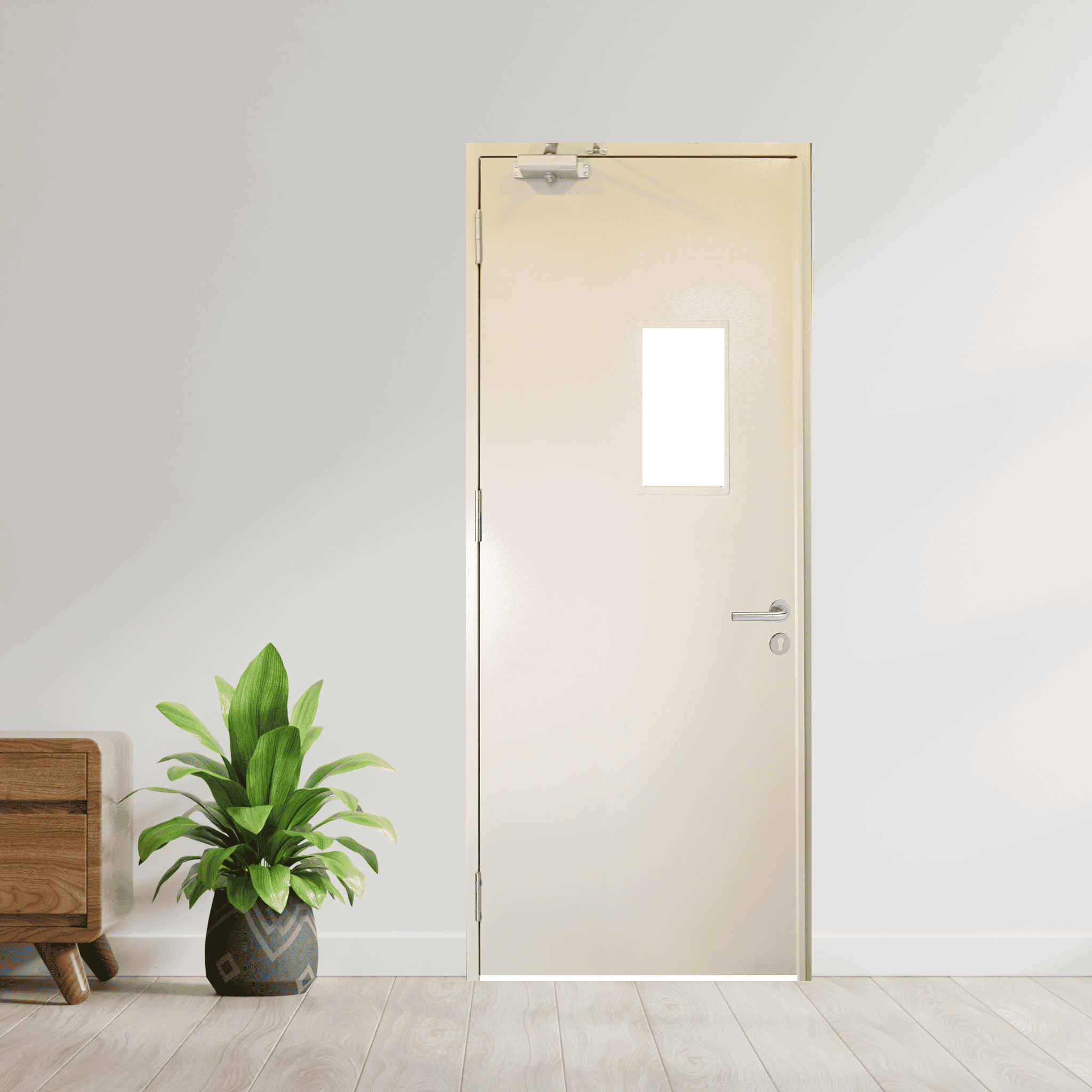 Cửa Thép Chống Cháy TCC-P1G1b