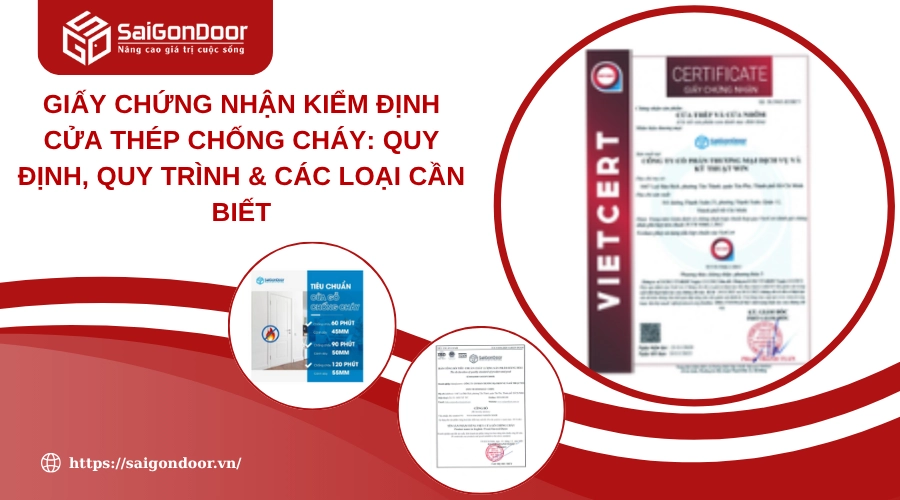 Giấy Chứng Nhận Kiểm Định Cửa Thép Chống Cháy: Quy Định, Quy Trình & Các Loại Cần Biết