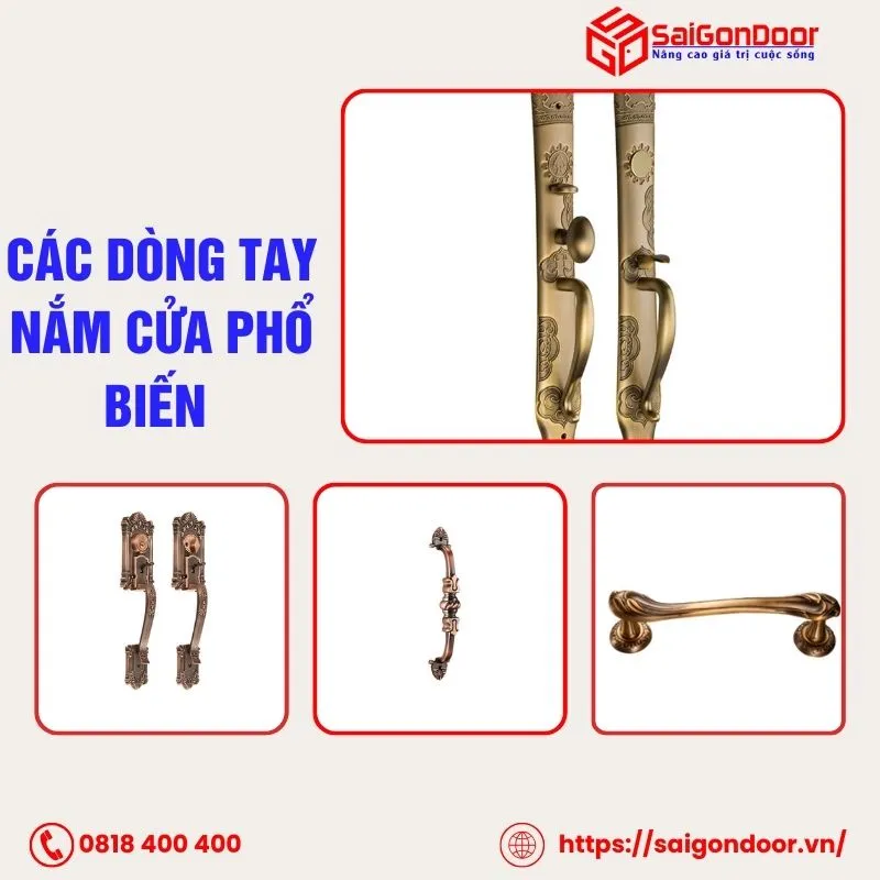Tay nắm cửa tại SaigonDoor giá cả hợp lý phù hợp từng không gian sống
